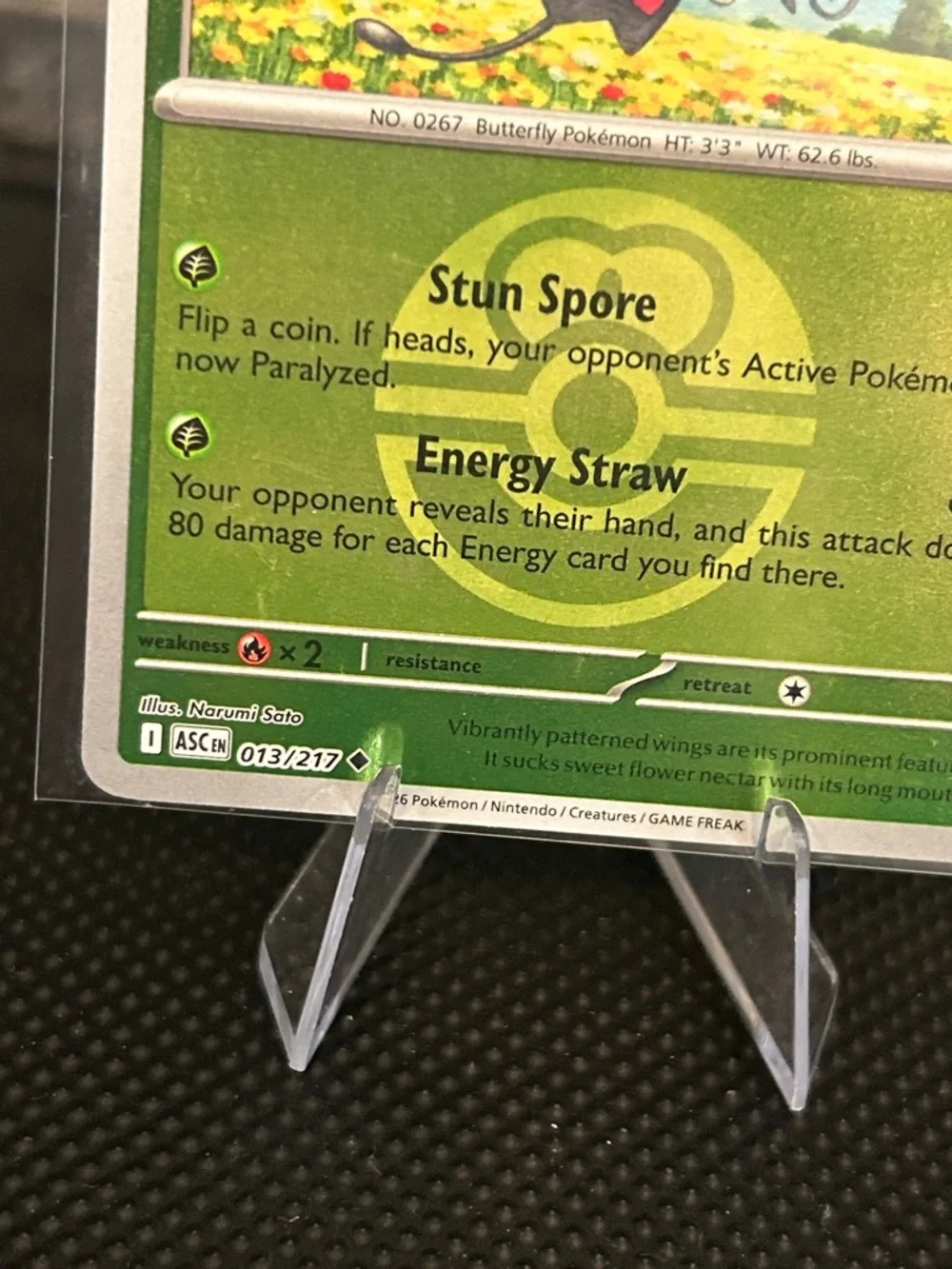 Pokémon Beautifly 013/217 Reverse Holo Rare from Ascended Heroes Set M/NM